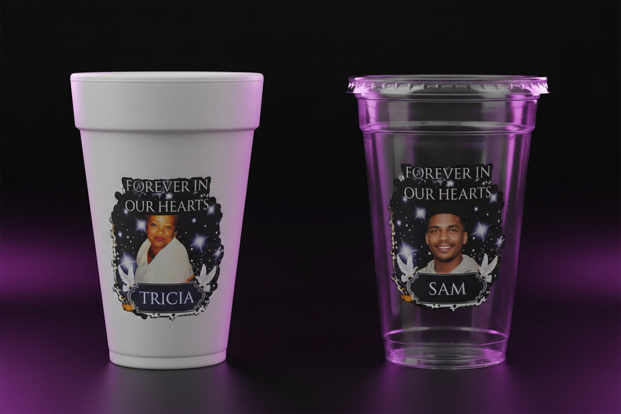 Styrofoam/ Clear