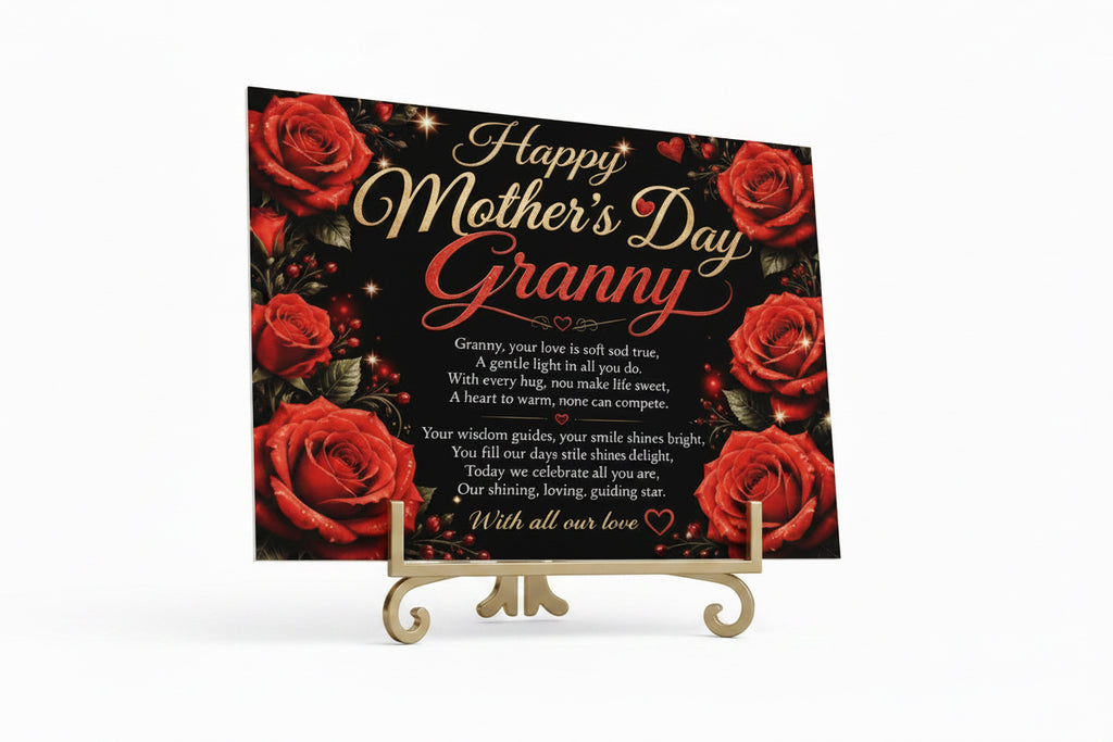 Glass plaque