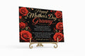 Glass plaque